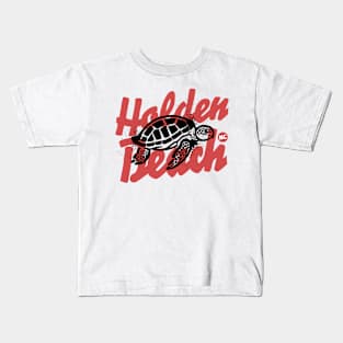 Holden Beach, North Carolina Sea Turtle Kids T-Shirt